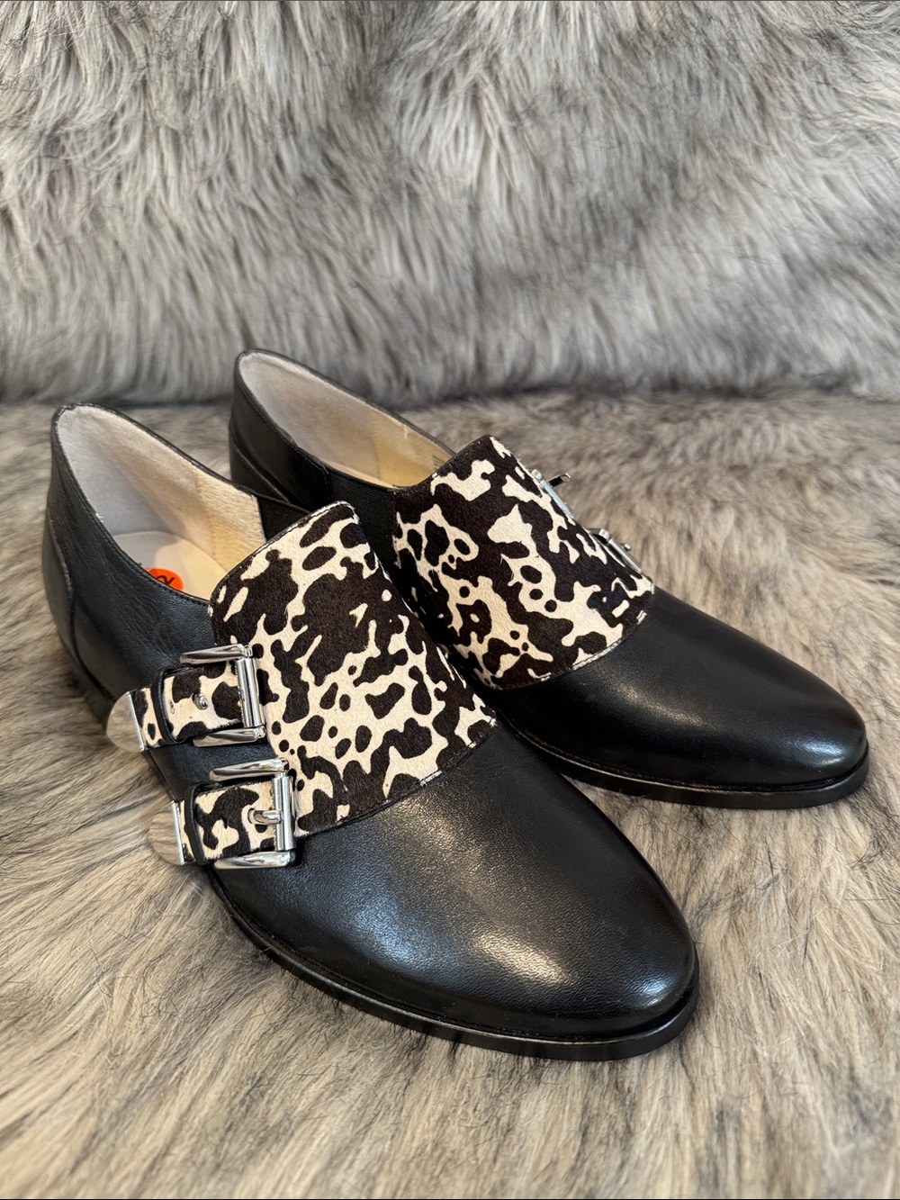 MICHEAL Michael Kors Black and Tan Leather Loafers Size 9.5 - Picture 10 of 10